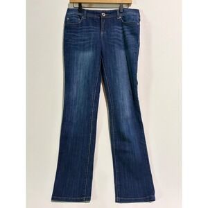 Inc Denim Medium Wash Denim Straight Jeans Size 8 Regular Fit Classic Casual